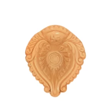 Diya, piattino portacera o portaconi in terracotta