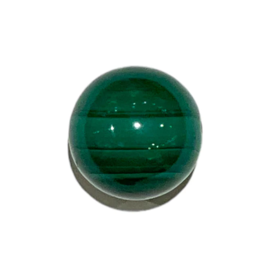 Ciondolo sferico in Malachite forato al centro 20 mm