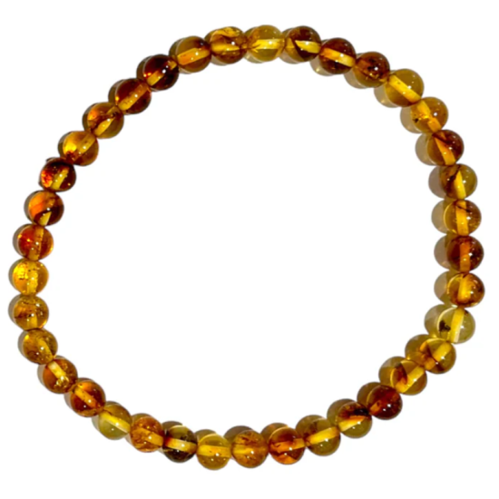 Bracciale in ambra 0,6 cm