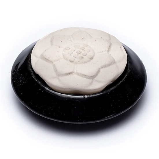 Pietra aromatica diffusore Loto nera