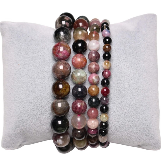 Bracciale tormalina multicolore 0,6 cm