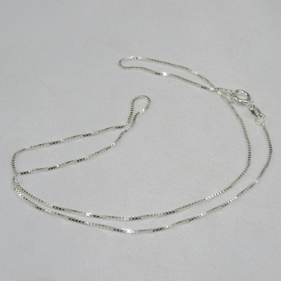 Catenina con maglie 42 cm in argento