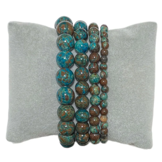Bracciale in crisocolla 0,6 cm