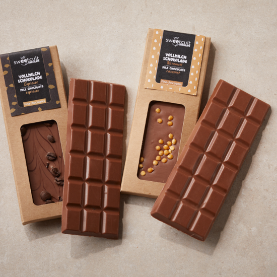 Barretta di cioccolato al latte e caffè espresso 50 g