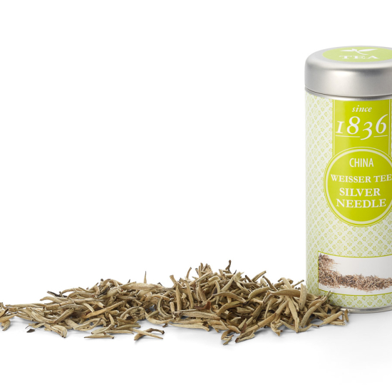 Tè bianco cinese Silver Needle (Ago argentato) Barattolo da 40 g
