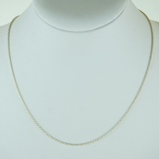 Catenina intreccio 50 cm in argento