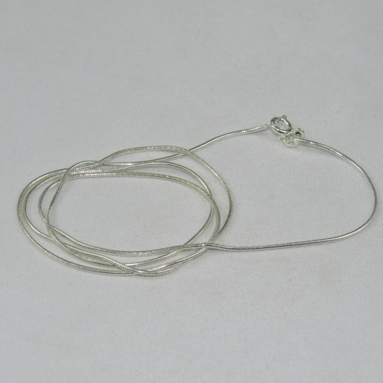 Catenina in argento coda di topo 70 cm