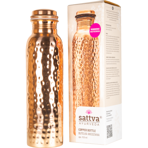 Bottiglia in rame martellata Sattva 650 ml