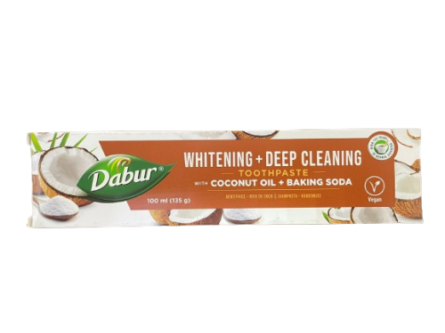 Dentifricio Dabur sbiancante e purificante SENZA fluoro