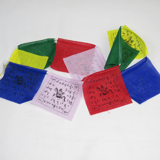 Bandierine tibetane 10x10 cm poliestere