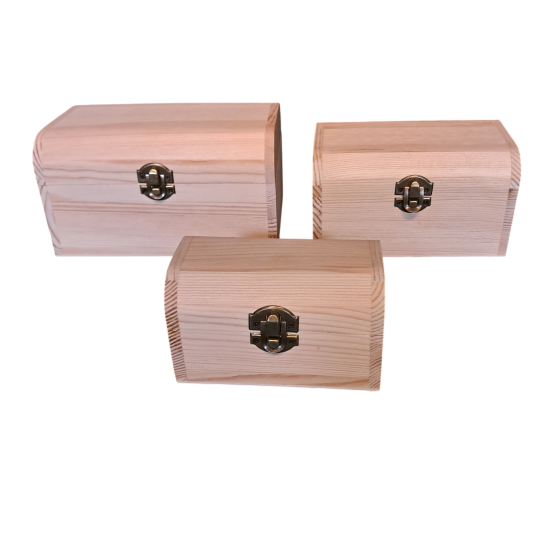 Scatola in legno bauletto grande