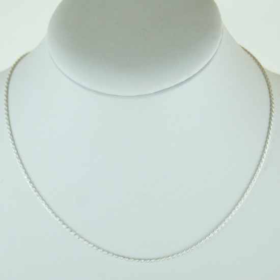 Catenina ad intreccio 45 cm in argento