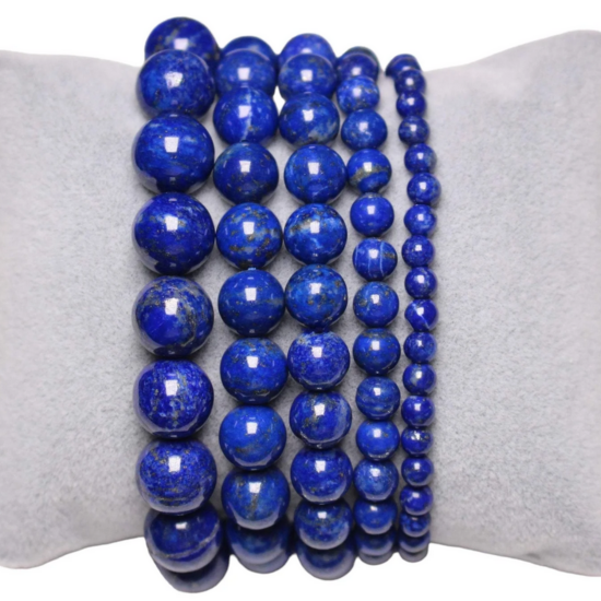 Bracciale lapislazzuli A 0.8 cm