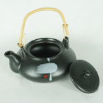 Teiera in ceramica nera