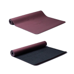Tappetino yoga in PU fasi lunari color melanzana