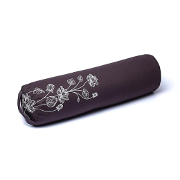 Bolster pianta loto antracite cotone organico