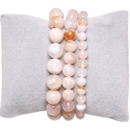 Bracciale agata fiore di ciliegio 0,4 cm