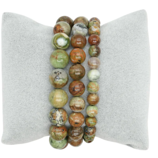 Bracciale pietersite verde 0,6 cm