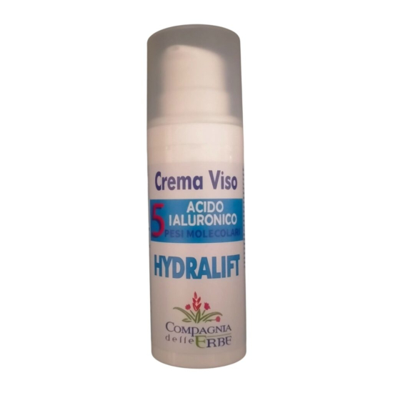 Crema Viso Acido Ialuronico 5 Pesi Molecolari – Idratante Antirughe Airless 50 ml