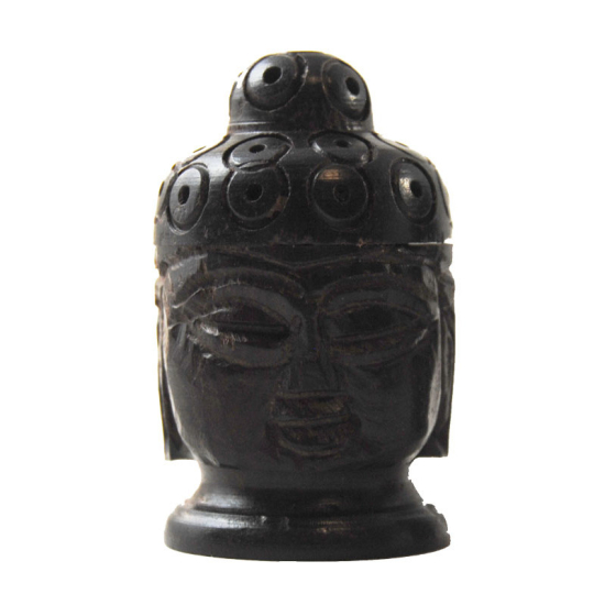 Scatola di legno testa di Buddha mini