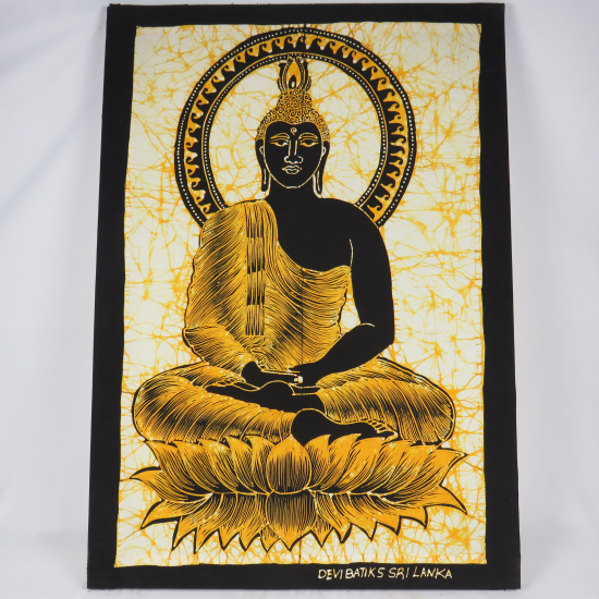 Batik Buddha giallo
