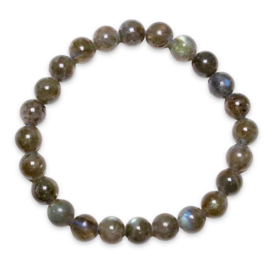 Bracciale labradorite 0.8 cm taglia uomo