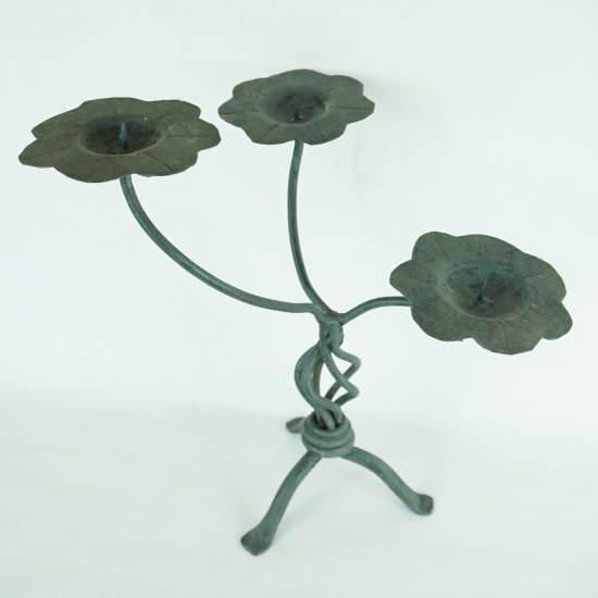 Candelabro in ferro 3 candele