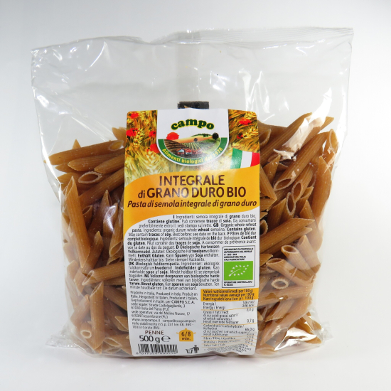 Penne integrali di grano duro BIO