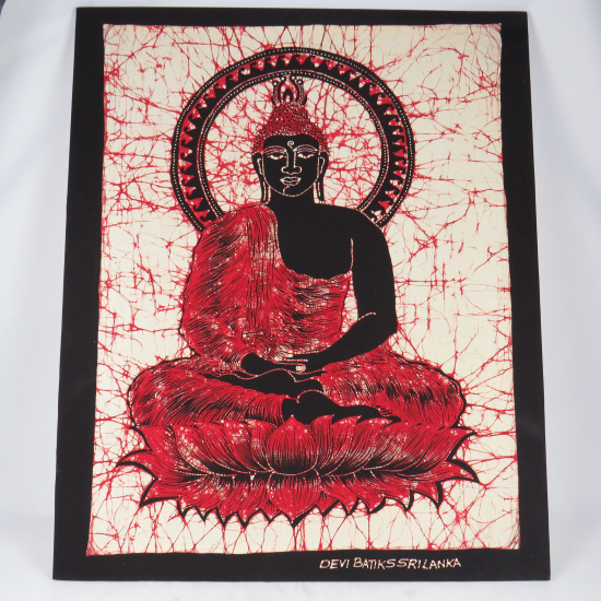 Batik Buddha rosso