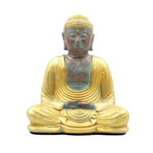 Statua Buddha seduto in sand stones h.cm.20