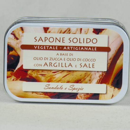 Sapone Scrub al sale - SANDALO E SPEZIE