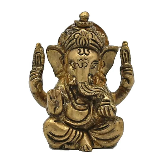 Ganesh ottone in miniatura