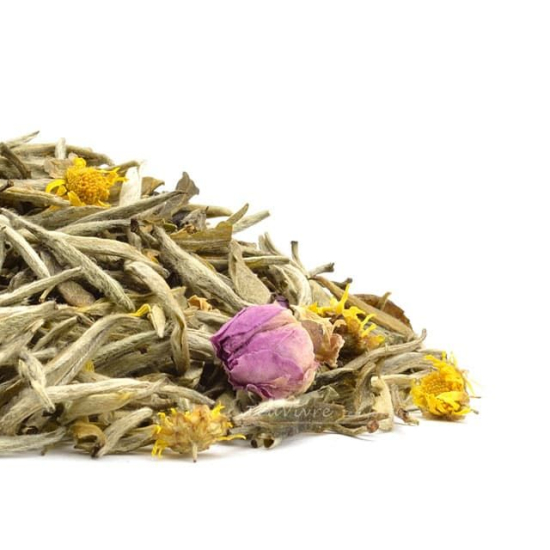 Tè bianco ago argentato con camomilla e rosa 50g
