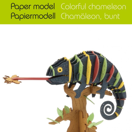 Modellino 3D - Camaleonte