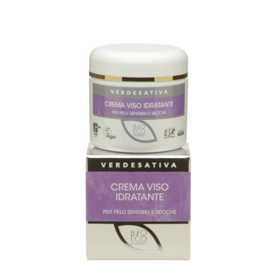 Crema viso Bioattiva Idratante per pelli secche e sensibili vaso 50 ml