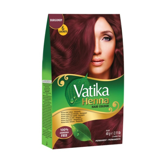 Vatika Henne - colore per capelli color BORGOGNA