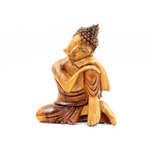 Buddha  dormiente in legno h. cm 25