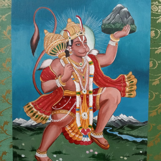 Quadro Hanuman dipinto a mano
