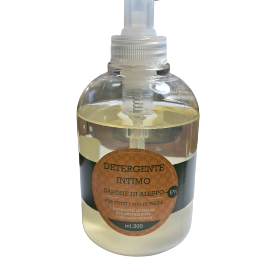 Detergente intimo con sapone di Aleppo