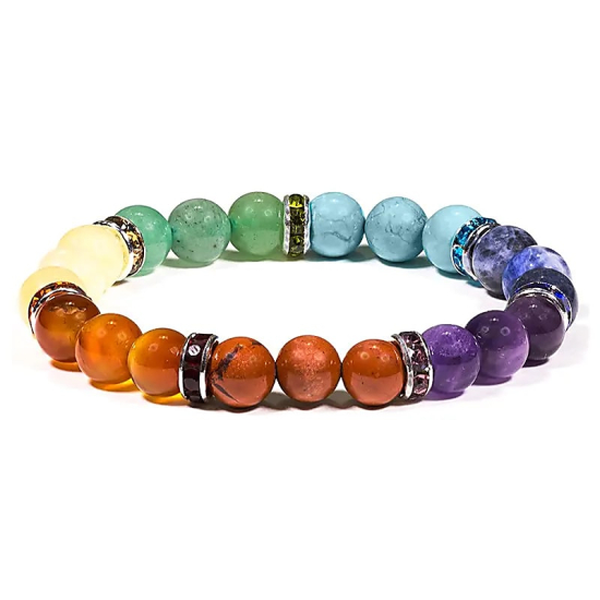 Bracciale elastico 7 chakra