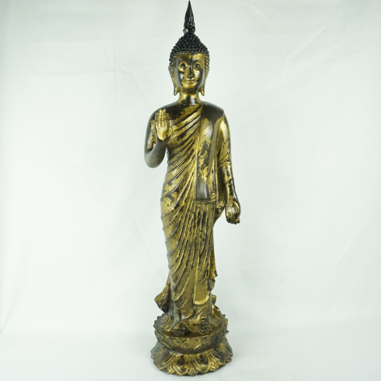 Buddha stante in bronzo