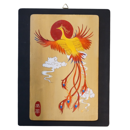 Quadretto dipinto a mano Fenice