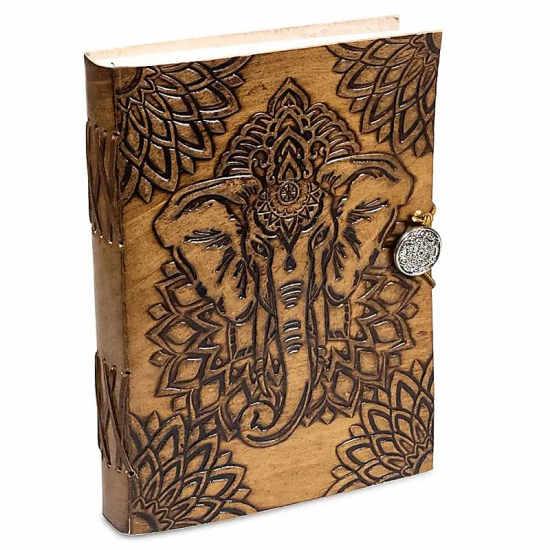 Quaderno Elefante con copertina in pelle