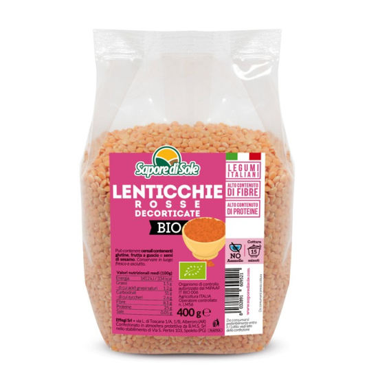 Lenticchie Rosse Decorticate