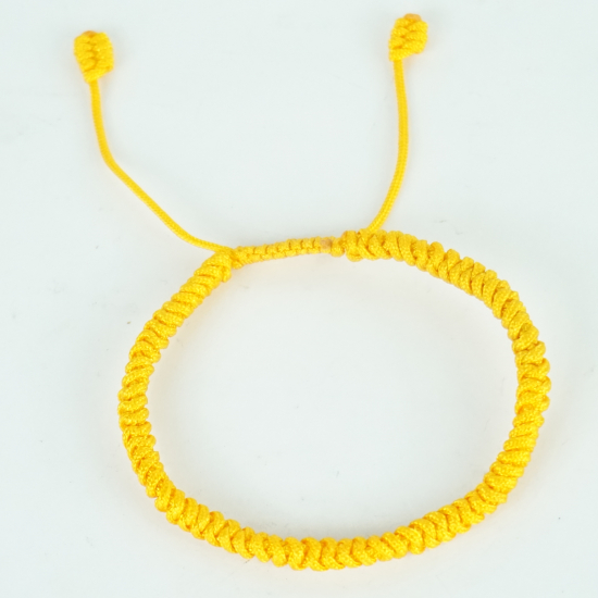 Braccialetto in corda giallo