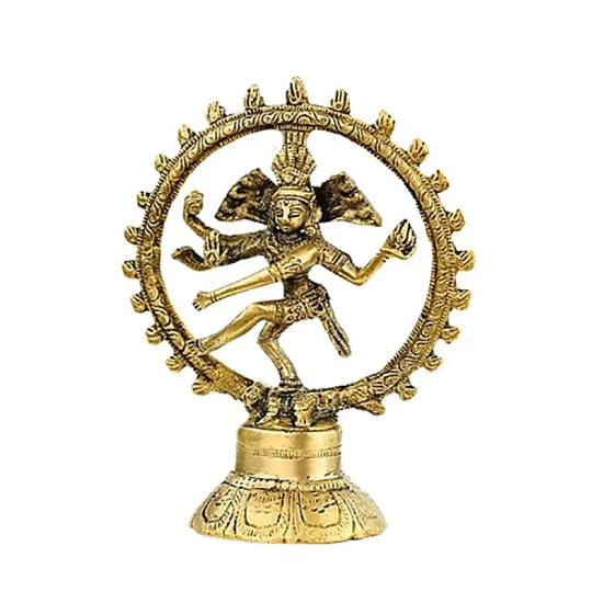 Shiva Nataraja ottone monocolore