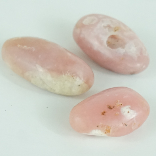 Opale rosa burattato