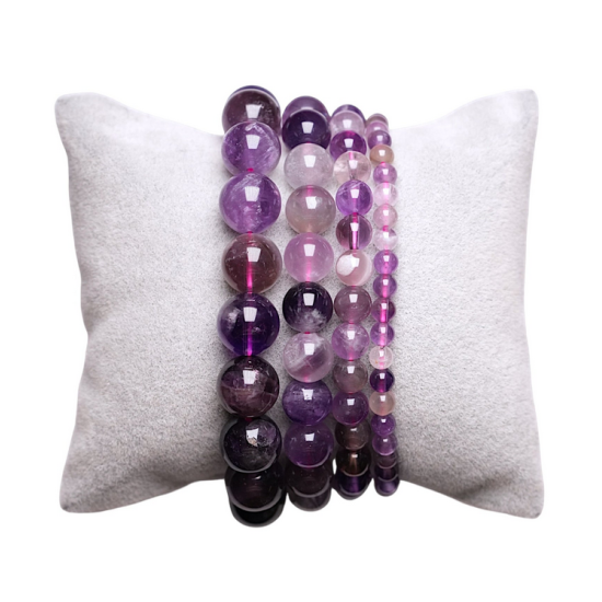 Bracciale fluorite viola 0.4 cm