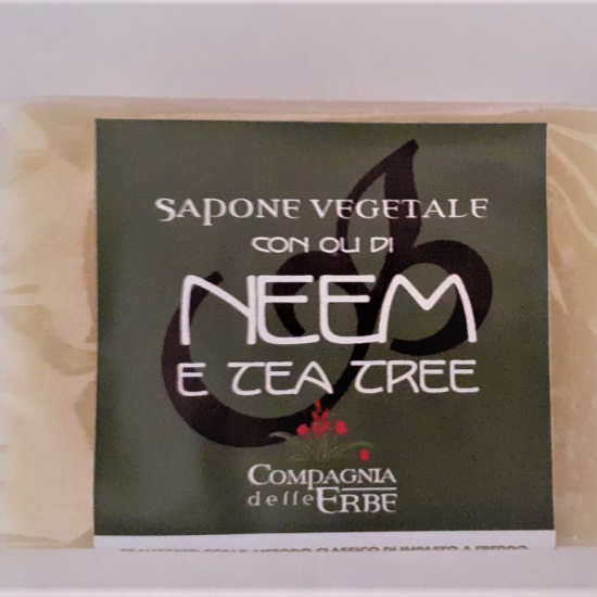 Sapone vegetale neem e tea tree 100 g