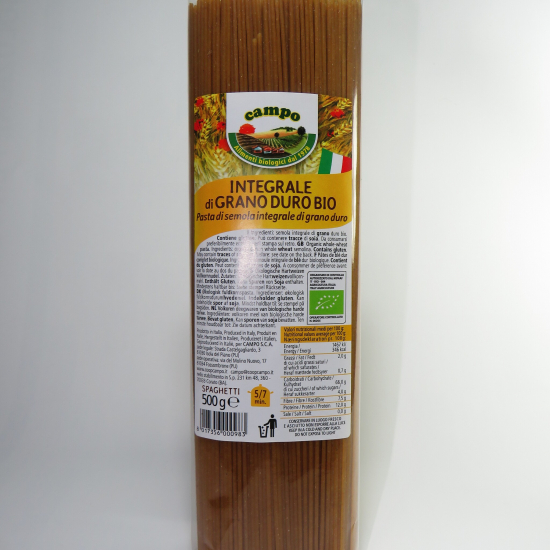 Spaghetti integrali di grano duro BIO